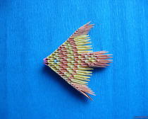 Модульное оригами: рыбка, исполняющая желания