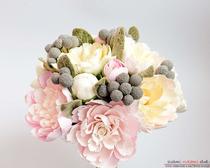 Букет из лилий и роз на основе полимерной глины своими руками