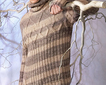 Вяжем мужской пуловер из меланжевой пряжи