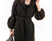 Элегантное вязаное пальто для женщин