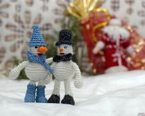 Новогодние поделки: Снеговичок в цилиндре