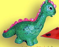 Динозавр из пластилина лепим вместе с ребенком