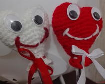 Подарки на День святого Валентина: сердечки крючком