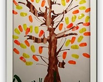 Конспект по рисованию (нетрадиционные способы) в средней группе детского сада на тему «Изображение осеннего дерева»