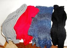 Зимние шарфы ручной вязки (женские, мужские)		