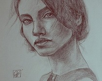 Поэтапное рисование портрета девушки