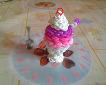 Плетение из резинок: мороженое для кукол