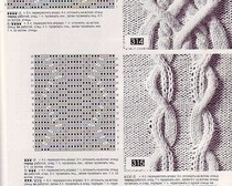 Схемы и описания вязания узоров "сложные косы"