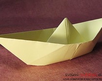 Оригами для начинающих - простая схема кораблика и корзинки