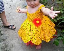 Солнечное платье с панамкой  для девочки