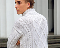 Вязание спицами мужского свитера