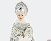 Тканевая игрушка куклы или Снегурочки для Рождественского украшения - урок