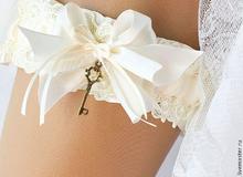 Подвязка для невесты свадебная "Винтажная"		