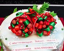 Рождественский торт из бисквита своими руками - урок кулинарии и выпечки