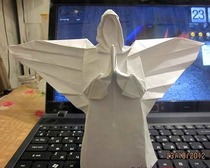 Оригами, ангел из бумаги