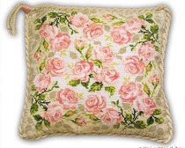 Вышивка роз на подушках по схемам