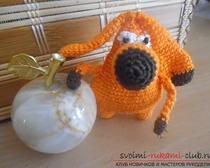 Амигуруми: оранжевая собачка