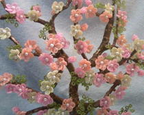 Деревья из бисера: Цветущая сакура