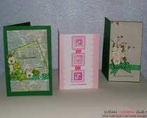 Красивые открытки, сделанные в технике скрапбукинг, будут отличным дополнением к любому подарку