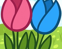 Поэтапное рисование весенних цветов, тюльпанов, с детьми
