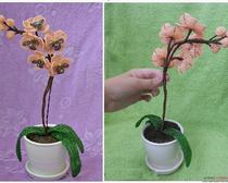 Мастер класс - Орхидея из бисера с пошаговыми фото
