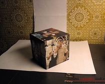 Кубики с семейными фотографиями мужу