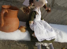 Текстильная  кукла Маленькая Молочница		