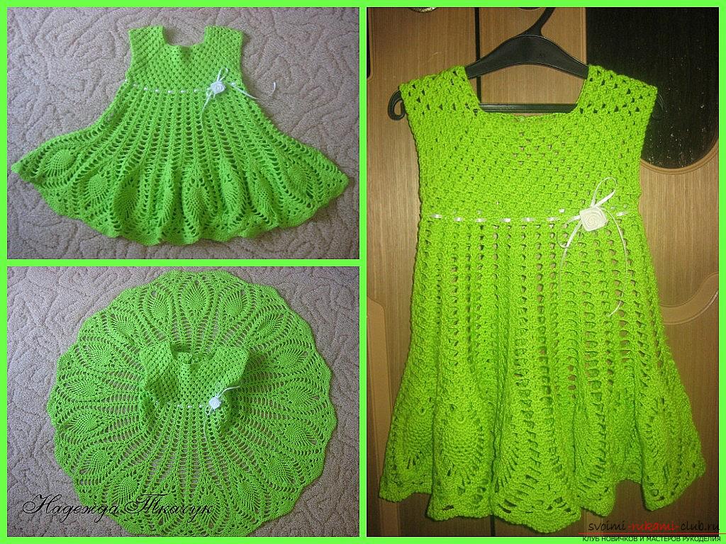 Зеленое хлопковое платье на девочку 1,5-2 лет