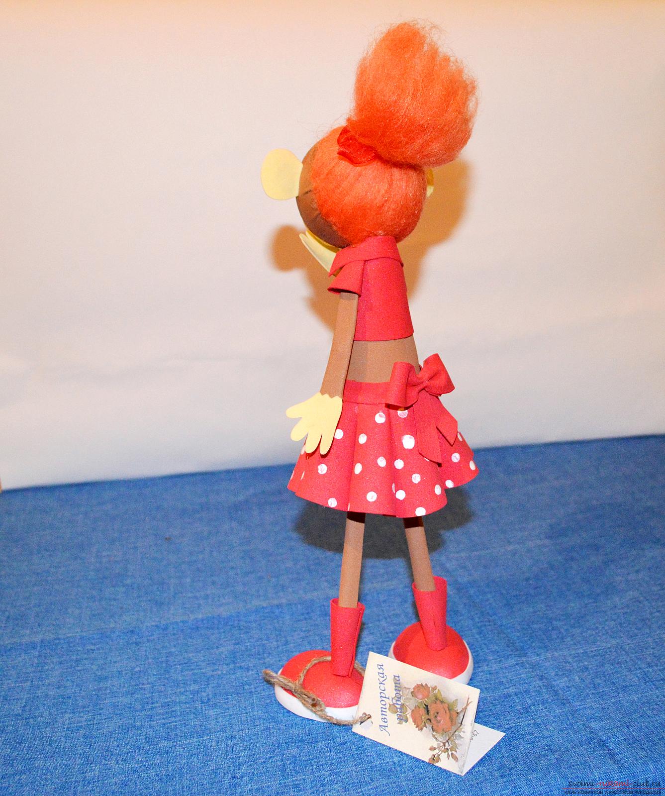 Кукла из  фоамирана: Анфиса