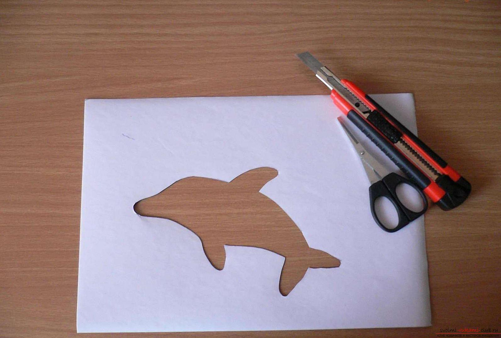 Как сделать картинку с дельфином в технике айрис фолдинг, подробная инструкция с шаблоном, фото и описанием работы
