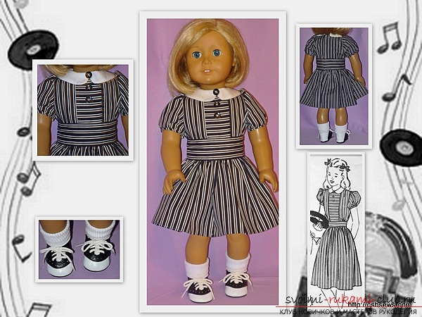 Интересные фотографии выкроек платьев для кукол и эскизов к ним 27 фотографий