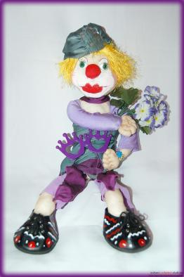 Интерьерная кукла: клоун