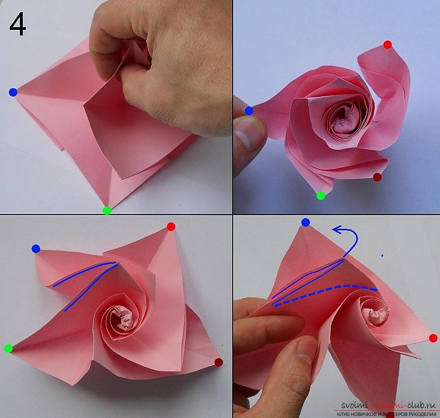 Как сделать розы из бумаге