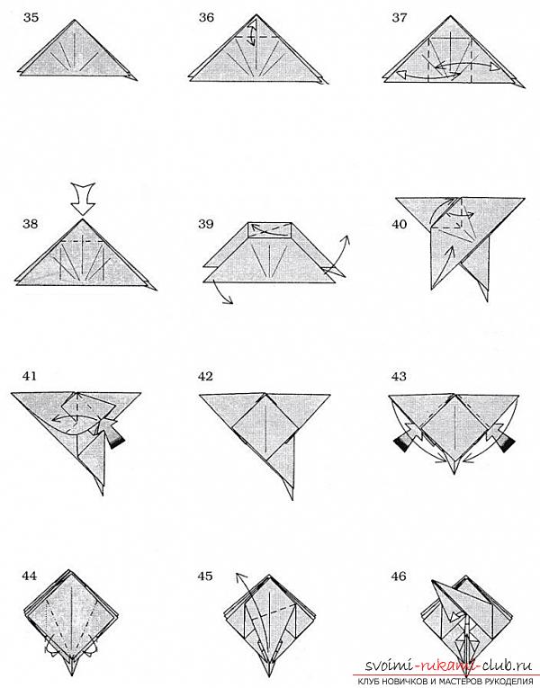 Изготовить своими руками трехглавого дракона из бумаги в технике оригами не сложно по схемам