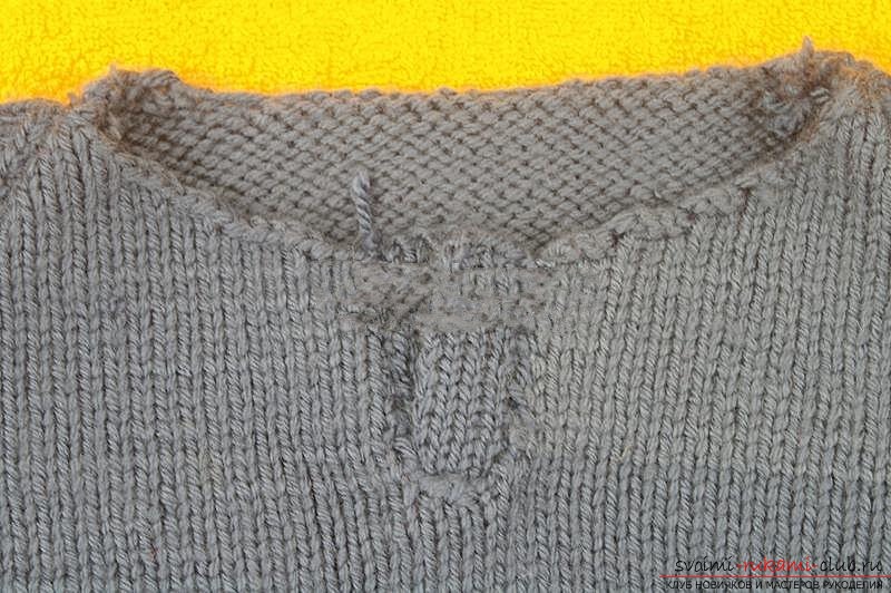 Вяжем свитер спицами. Фото №12