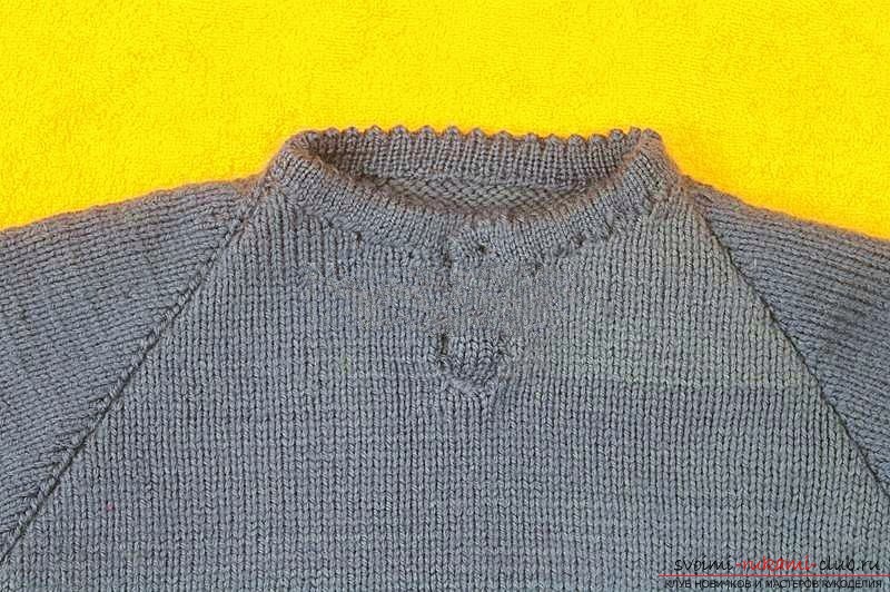 Вяжем свитер спицами. Фото №14