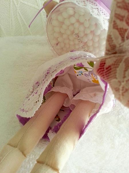 Тильда Банный Ангел, банная фея, держатель ватных палочек. Куклы тильды - ручной работы. Фото 6