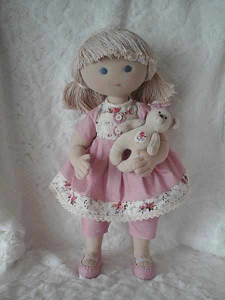 Текстильная игровая кукла Маруся (продана). Коллекционные куклы - ручной работы. Фото 2