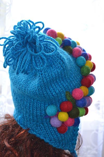 Зимняя теплая шапочка. Шарфы и шарфики - ручной работы. Фото 6