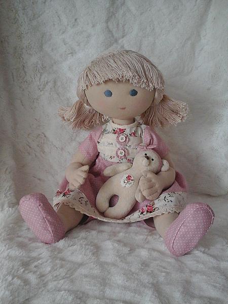 Текстильная игровая кукла Маруся (продана). Коллекционные куклы - ручной работы.