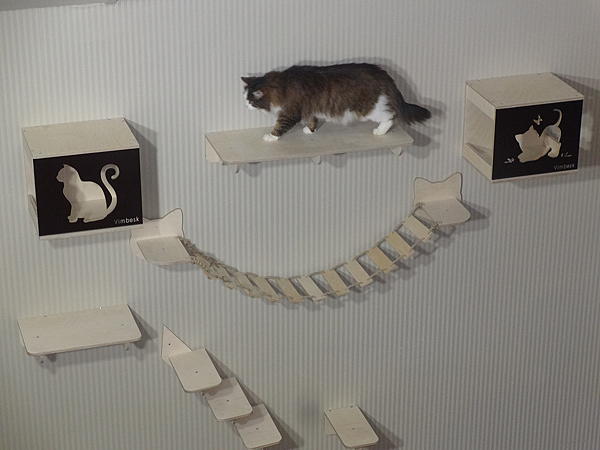 Настенный игровой комплекс для кошек "ОПТИМА". Аксессуары для кошек - ручной работы. Фото 2