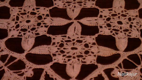 Салфетка "Снежный калейдоскоп". Текстиль, ковры - ручной работы. Фото 2