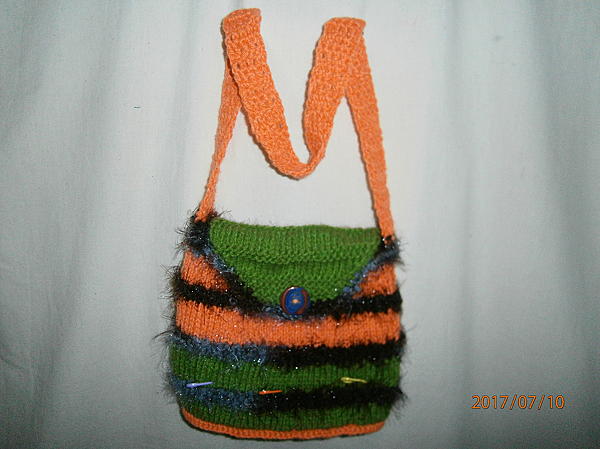 Детская вязаная сумочка для девочки. Женские сумки - ручной работы. Фото 2