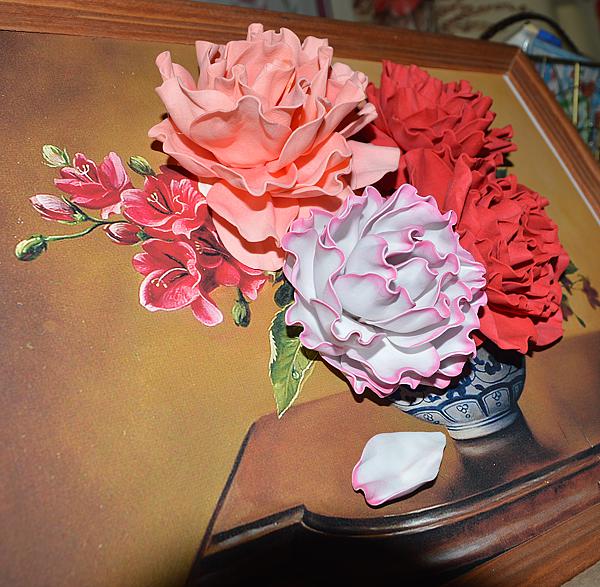 "Розы". Картины цветов - ручной работы. Фото 2
