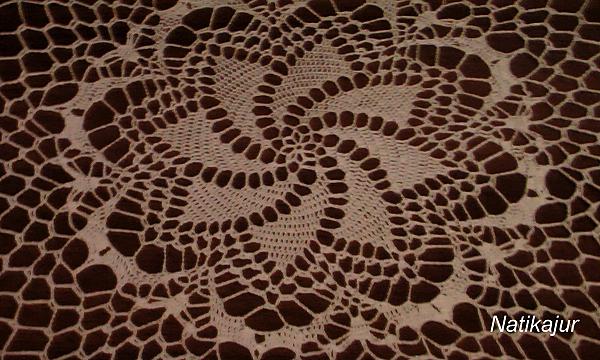 Салфетка "Ажурный экспромт". Текстиль, ковры - ручной работы. Фото 2