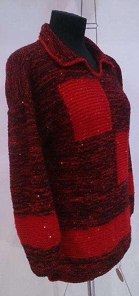 Джемпер женский вязаный.. Кофты и свитера - ручной работы. Фото 3