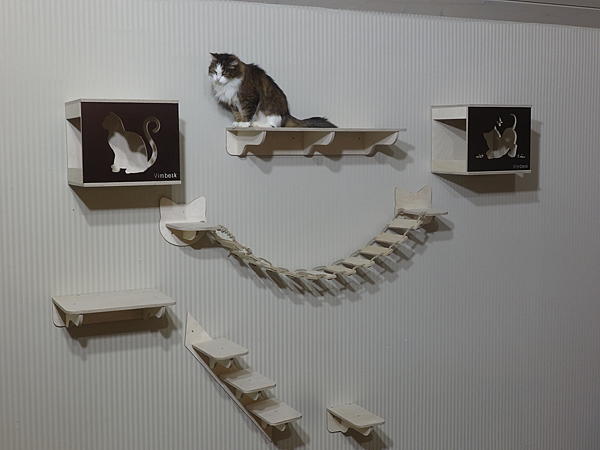 Настенный игровой комплекс для кошек "ОПТИМА". Аксессуары для кошек - ручной работы. Фото 6