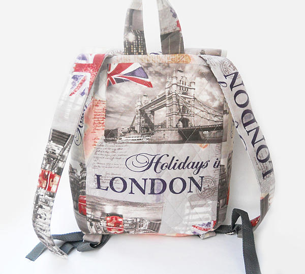 Рюкзак женский Лондон. Рюкзаки - ручной работы. Фото 4