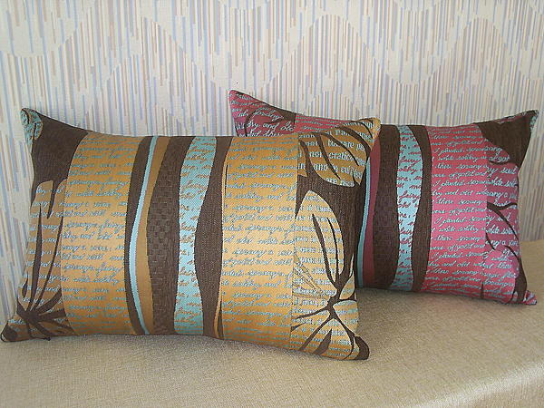 Декоративные подушки "Красиво вдвойне". Текстиль, ковры - ручной работы. Фото 3
