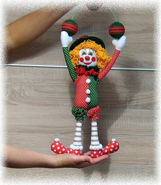 Веселый рыжий клоун. Коллекционные куклы - ручной работы. Фото 6